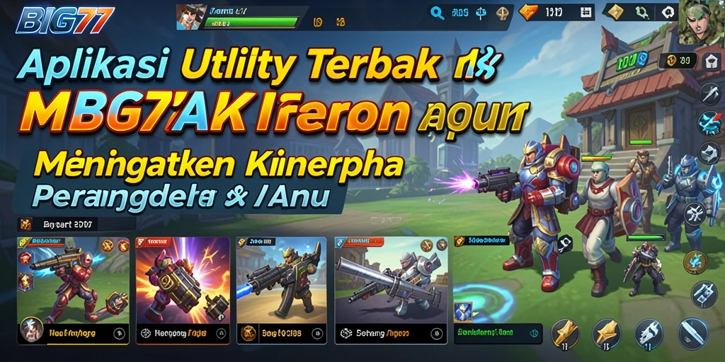Tampilan screenshot BIG77 yang menunjukkan fitur Utility yang memudahkan pengguna.