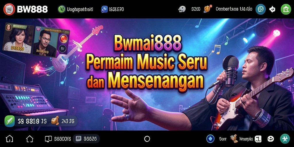 Tampilan gameplay BW888 yang mengasyikkan dengan berbagai lagu.