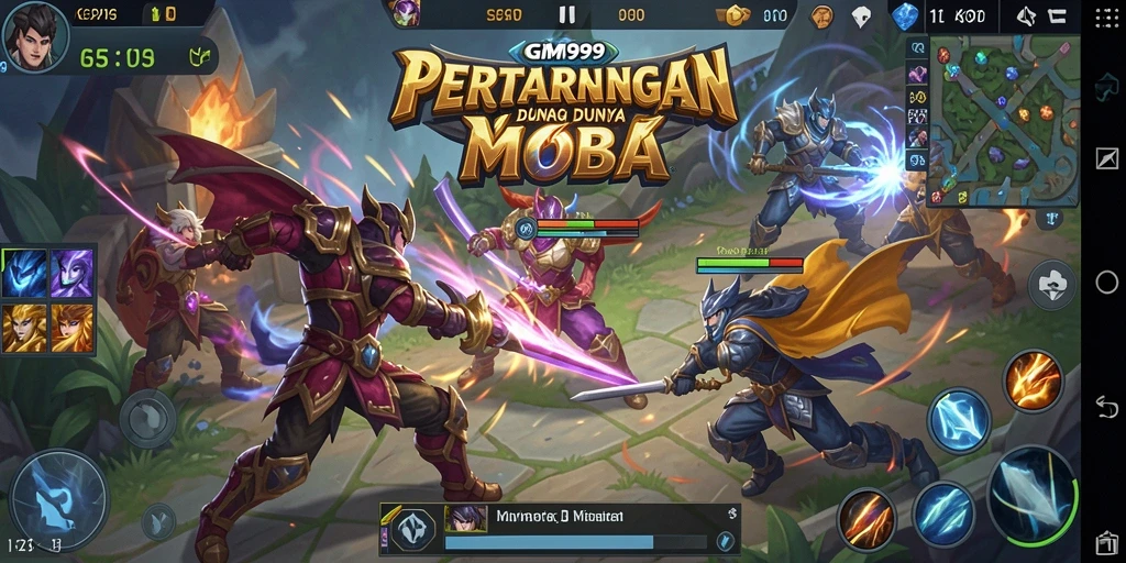 Gameplay seru dan laga intens di GIM999 dengan visual menarik.