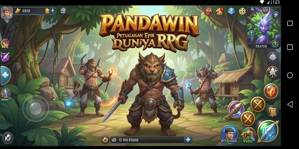 Gambaran gameplay PANDAWIN yang seru dan mendebarkan.