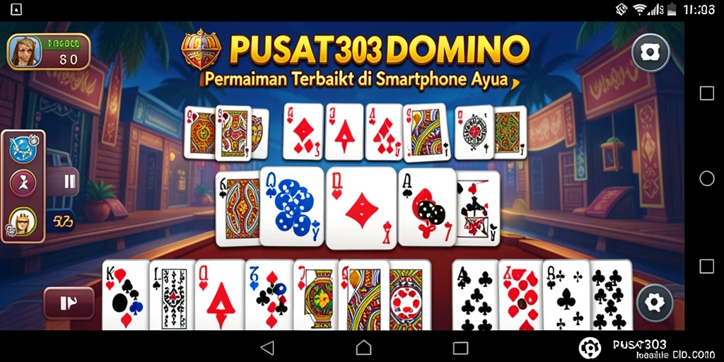 Tangkapan layar PUSAT303 menunjukkan gameplay seru dari permainan Domino.