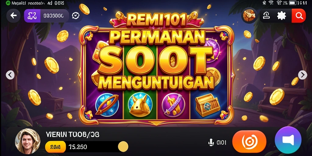 Tampilan permainan Slot yang menarik dan penuh warna dalam REMI101.