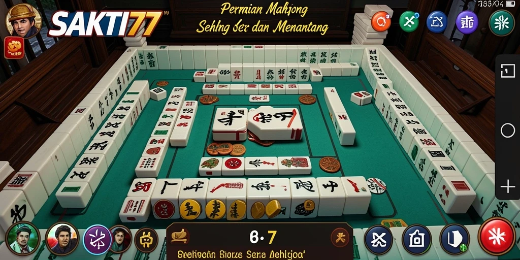 Screenshot SAKTI77 menampilkan gameplay Mahjong yang menarik.