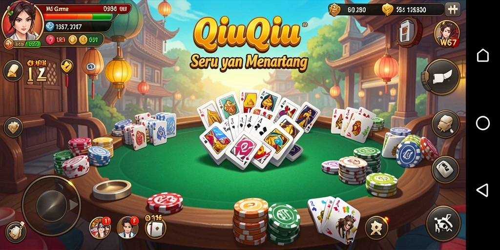 Gameplay QiuQiu yang seru dan kompetitif di W67.