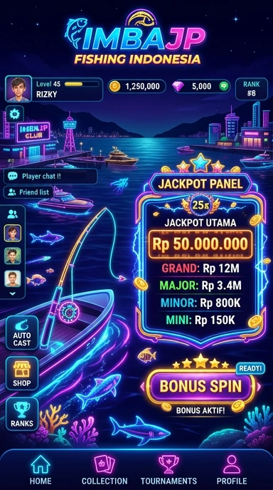 Tampilan utama imbaJP yang sederhana dan menarik.